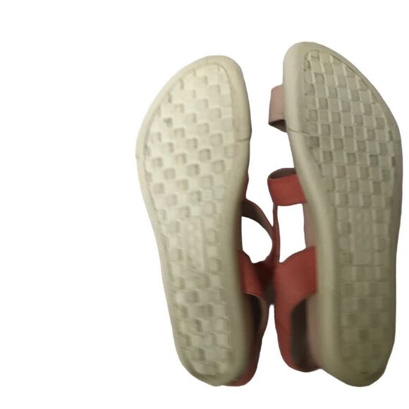 Ecco Damara crisscross pink leather sandals 10 - Picture 8 of 9